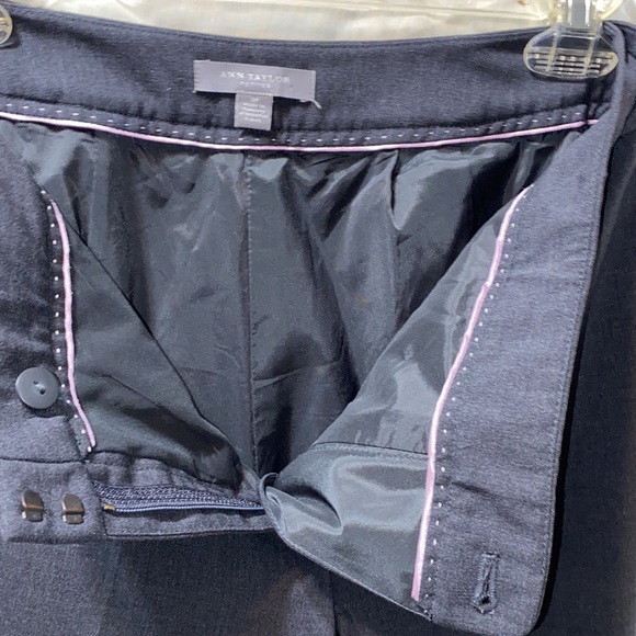 ANN TAYLOR CUFFED CHARCOAL GREY DRESS PANTS SZ 2P - Picture 11 of 16